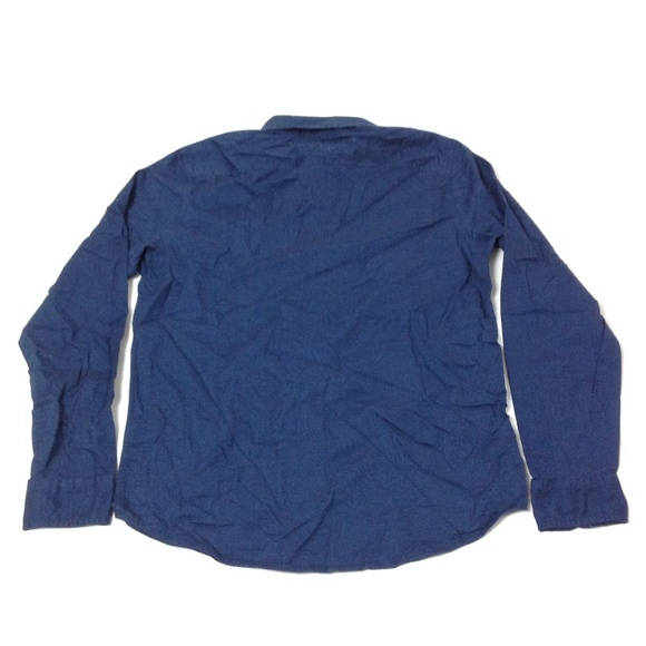 Hollister Men's Casual Button Down Shirt Navy Blue - Picture 3 of 5